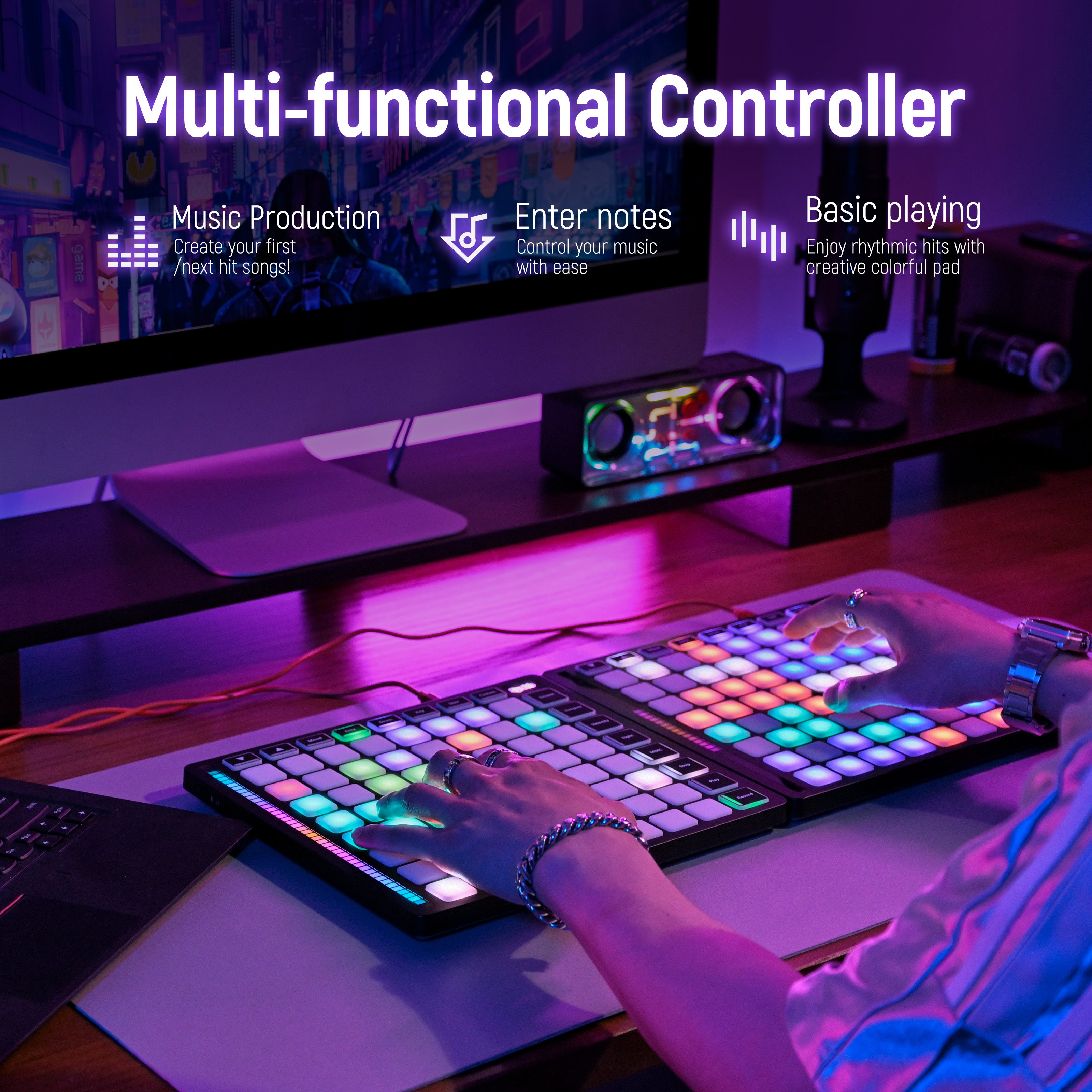 Synido TempoPAD Z-1 MIDI Controller Beat Maker MIDI 64-Pad
