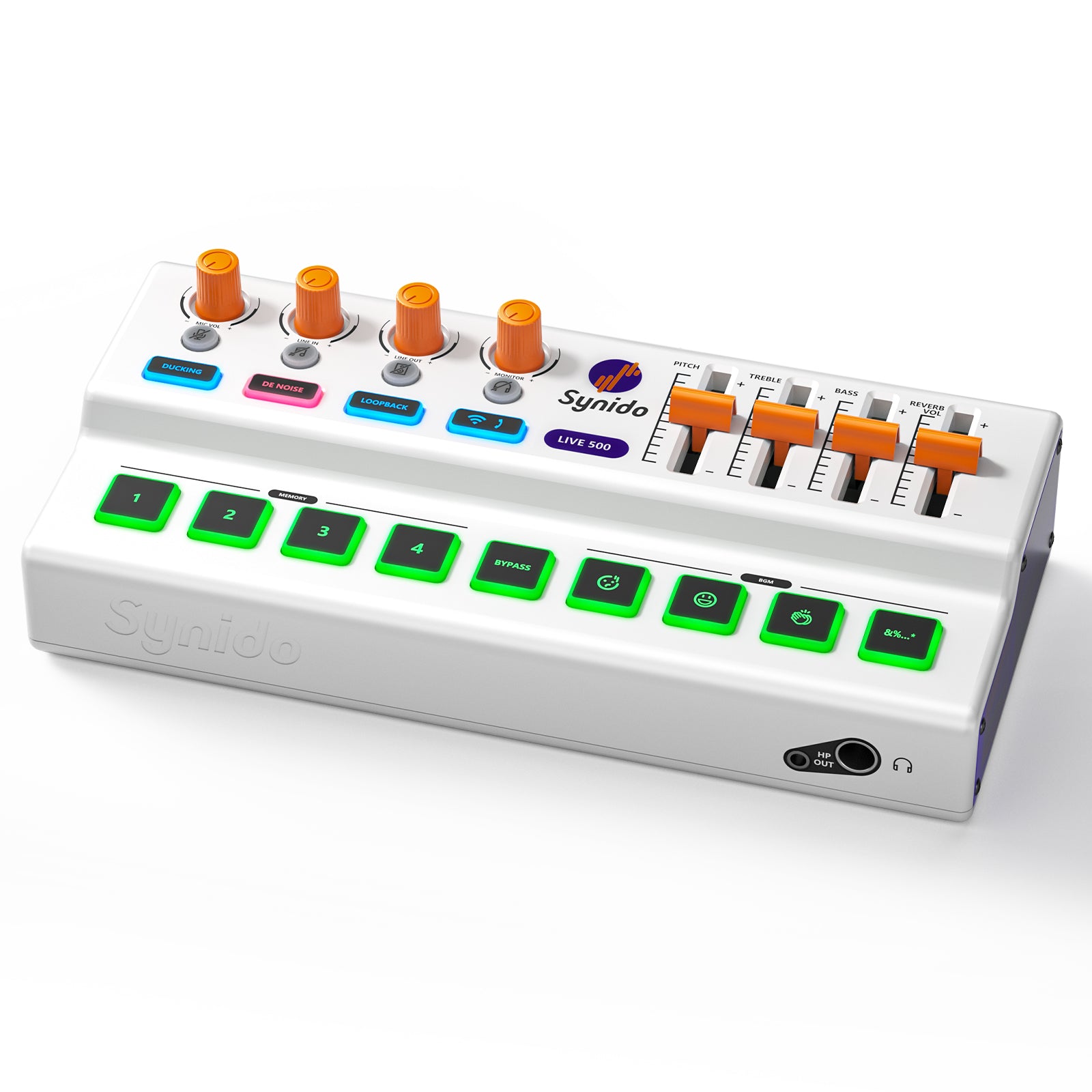 Synido Live 500 MK2 Audio Interface Bundle Sound Card