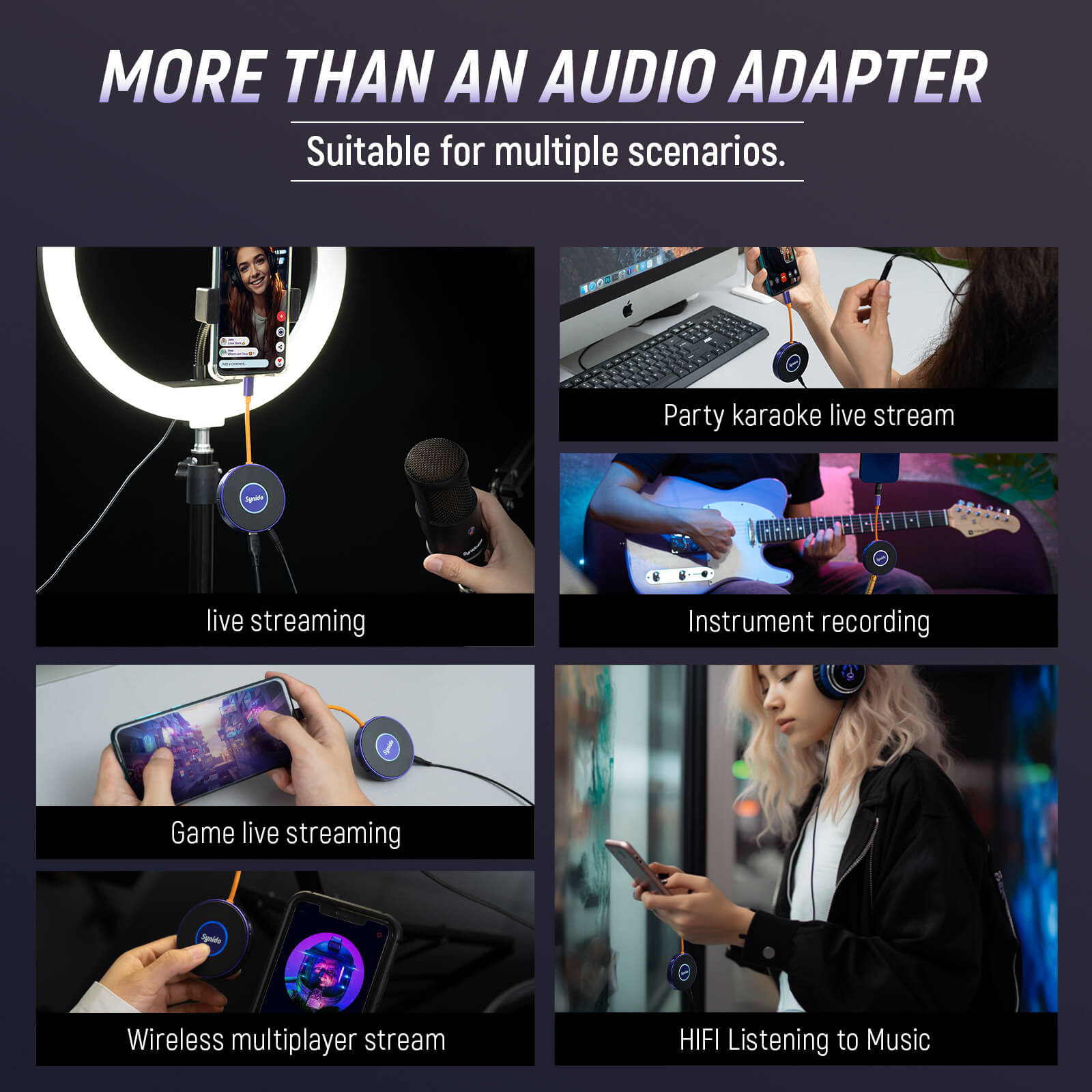 Synido Live Dock Live 10 Audio Interface Sound Card