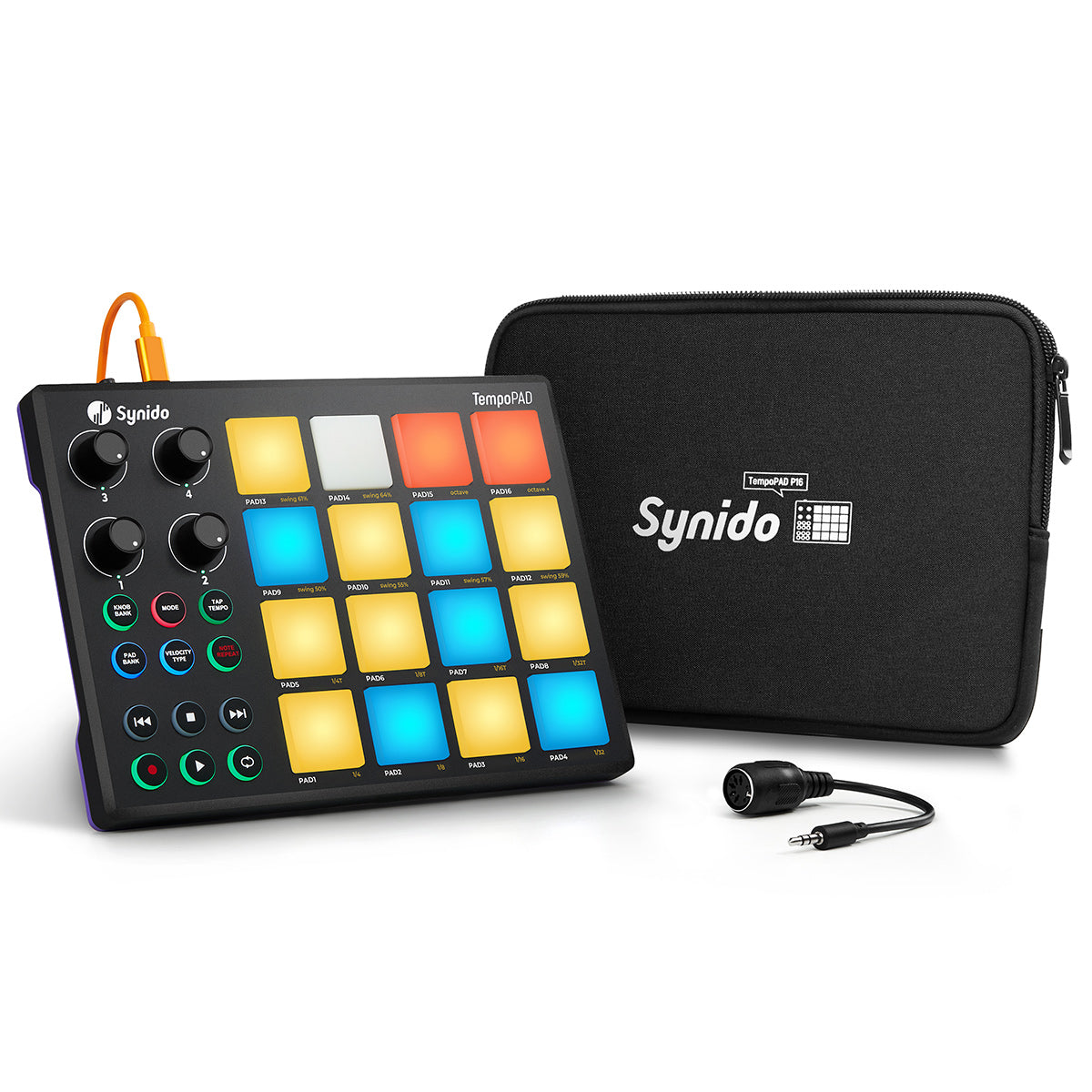 Synido TempoPAD P16 Contrôleur MIDI Beat Maker Équipement DJ