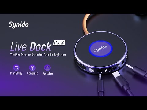 Synido Live Dock Live 10 Audio Interface Sound Card