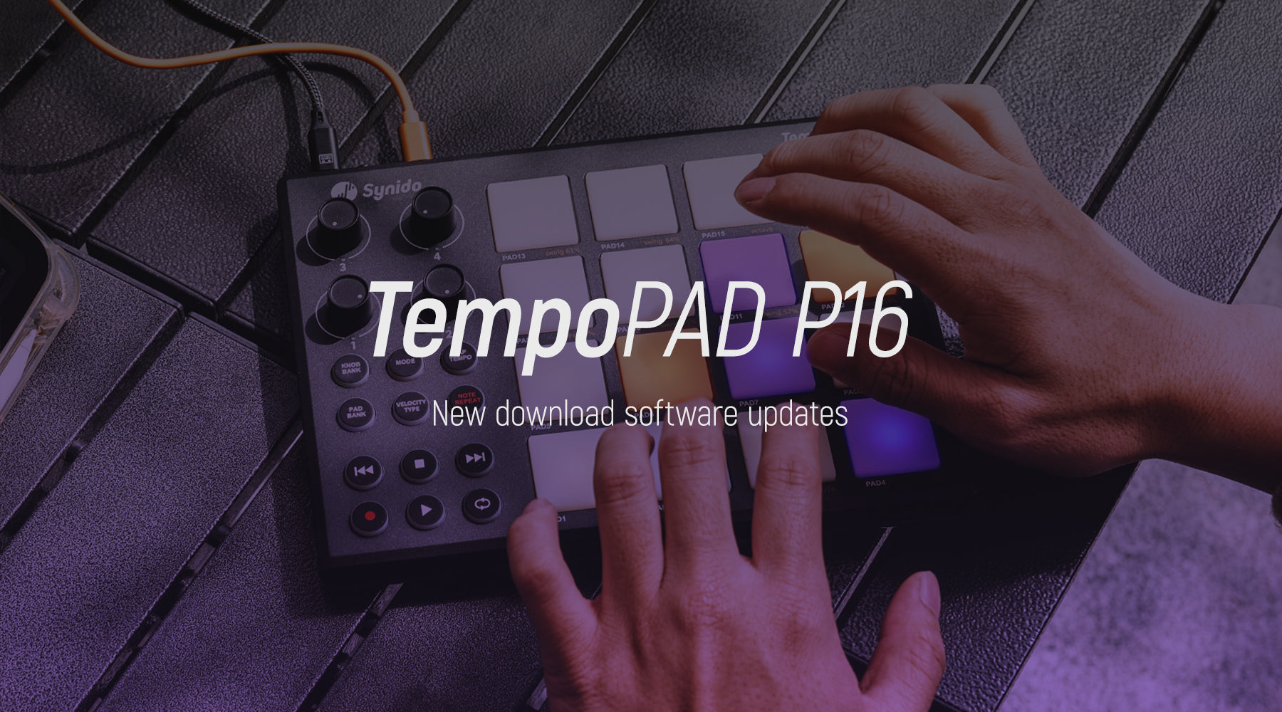 Synido TempoPAD MIDI Controller’s Control Panel is now available for iPhone and Mac!
