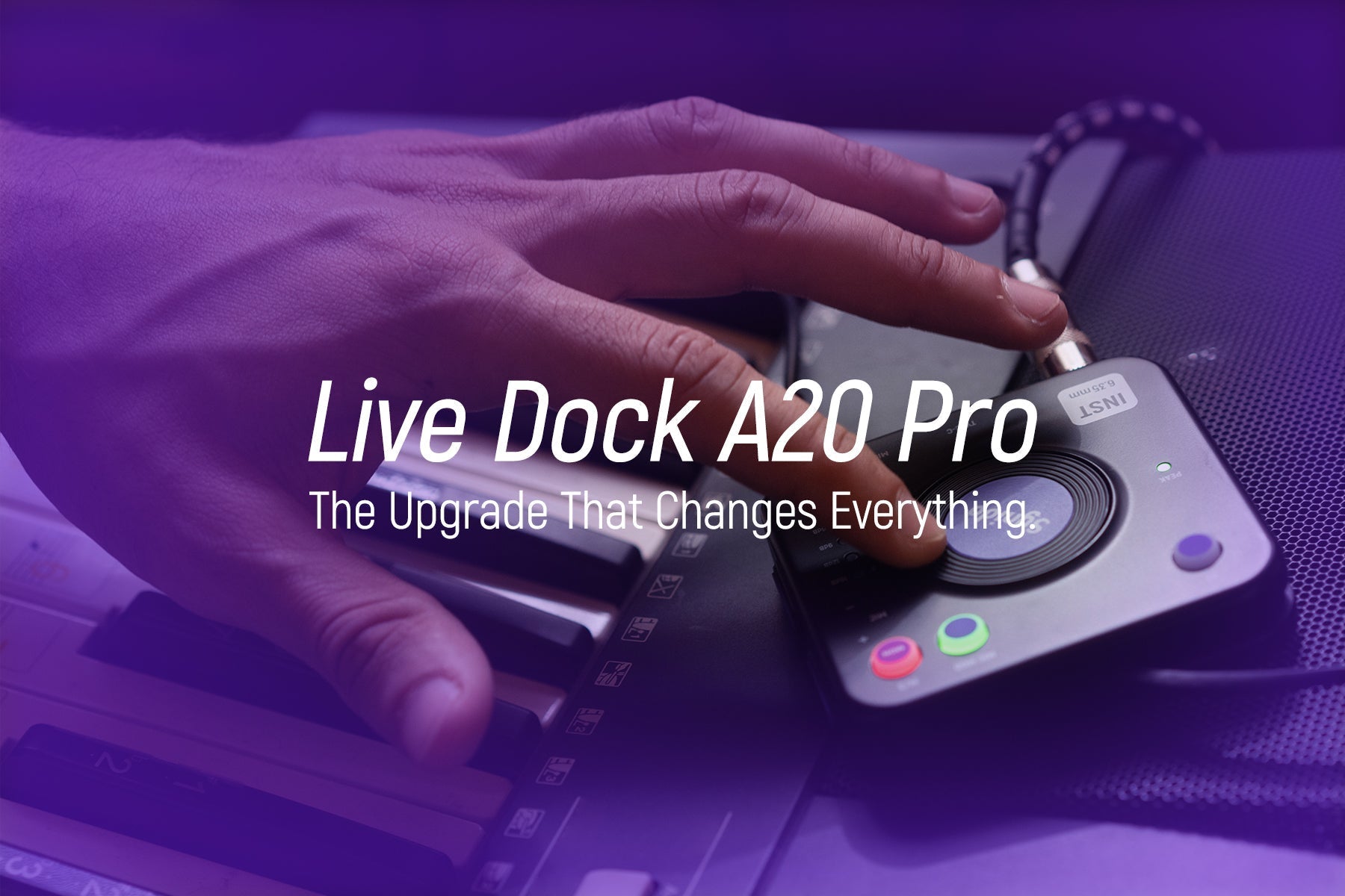 Synido Live Dock A20 Pro Next-Level Recording Audio Interface for Guitar & DJ