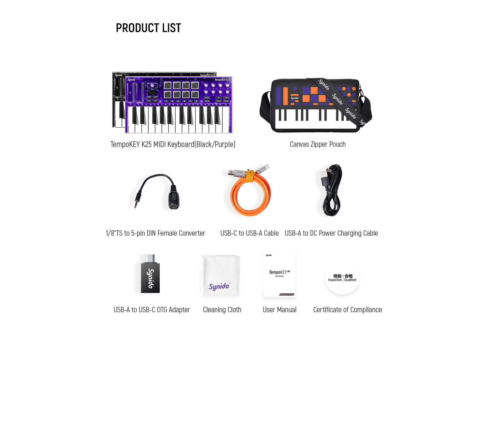 TempoKEY K25 MIDI Controller Keyboard Beat Maker – Synido