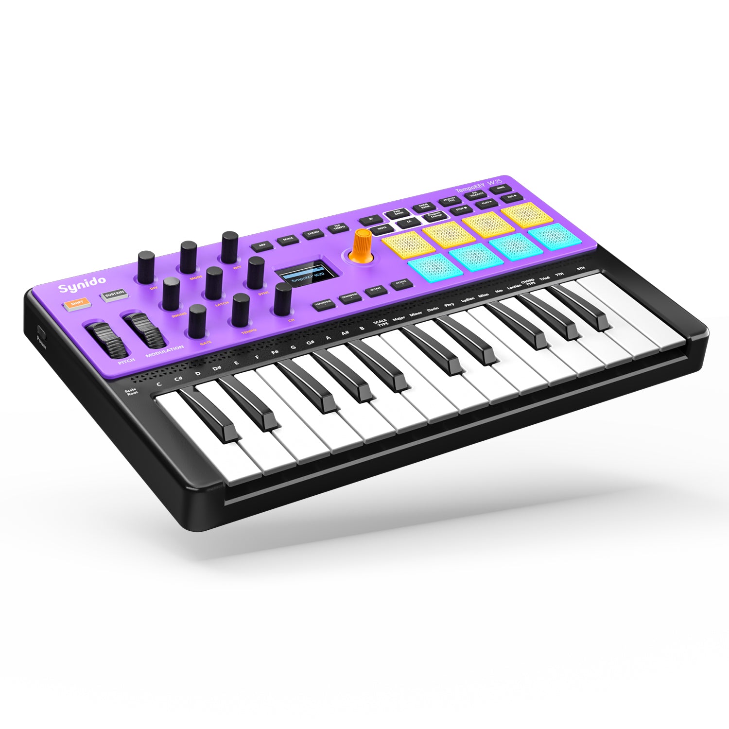 Synido TempoKEY W25 MIDI Keyboard Controller Wireless Bluetooth