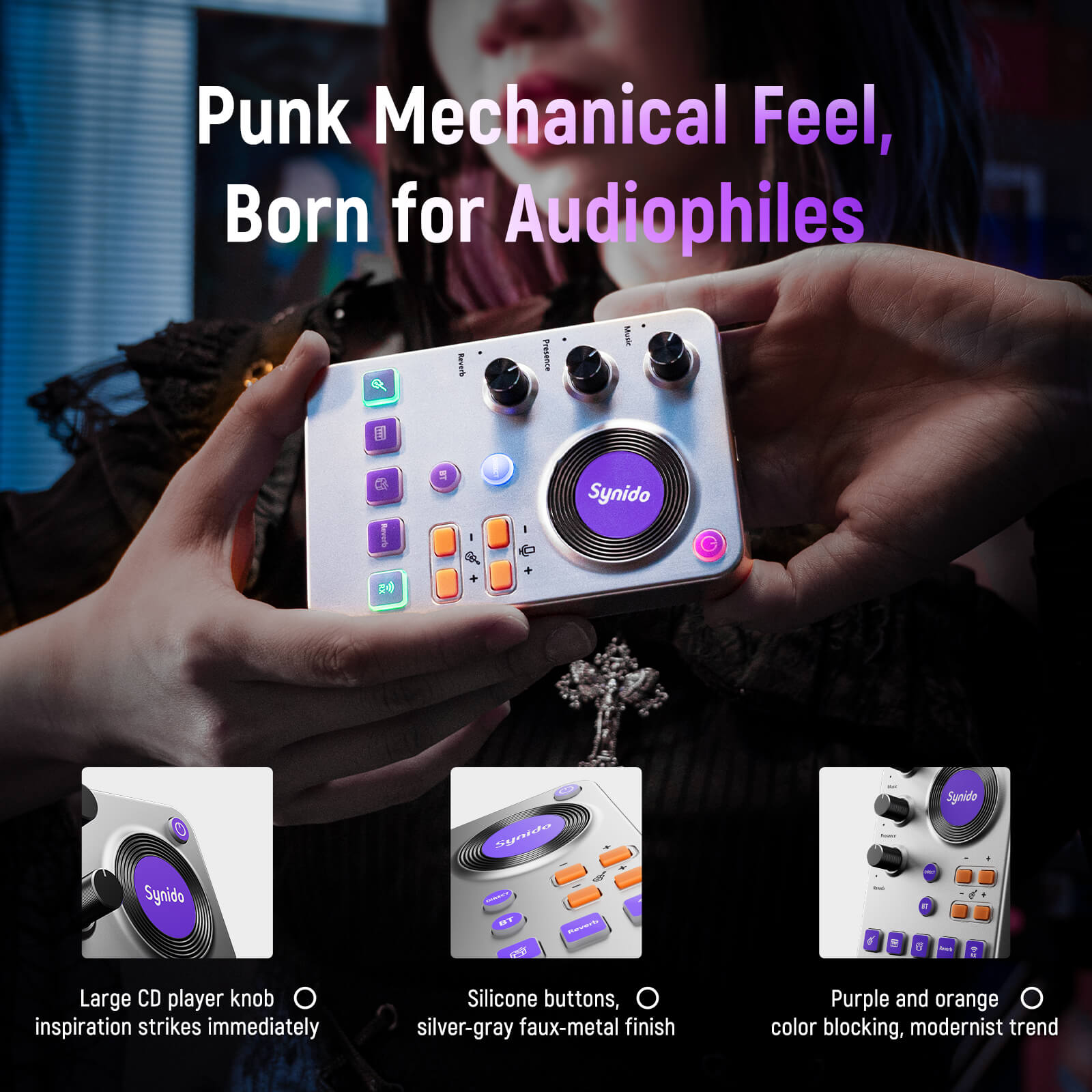 Synido Live Dock A30 Audio Interface Audio Adapter Sound Card