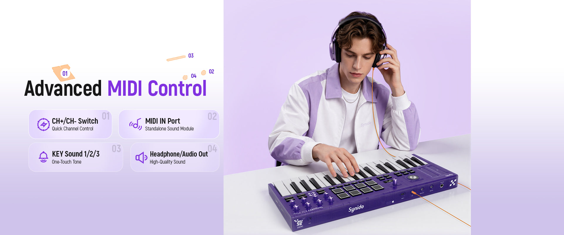 Synido TempoKEY K32 Play MIDI Keyboard Controller