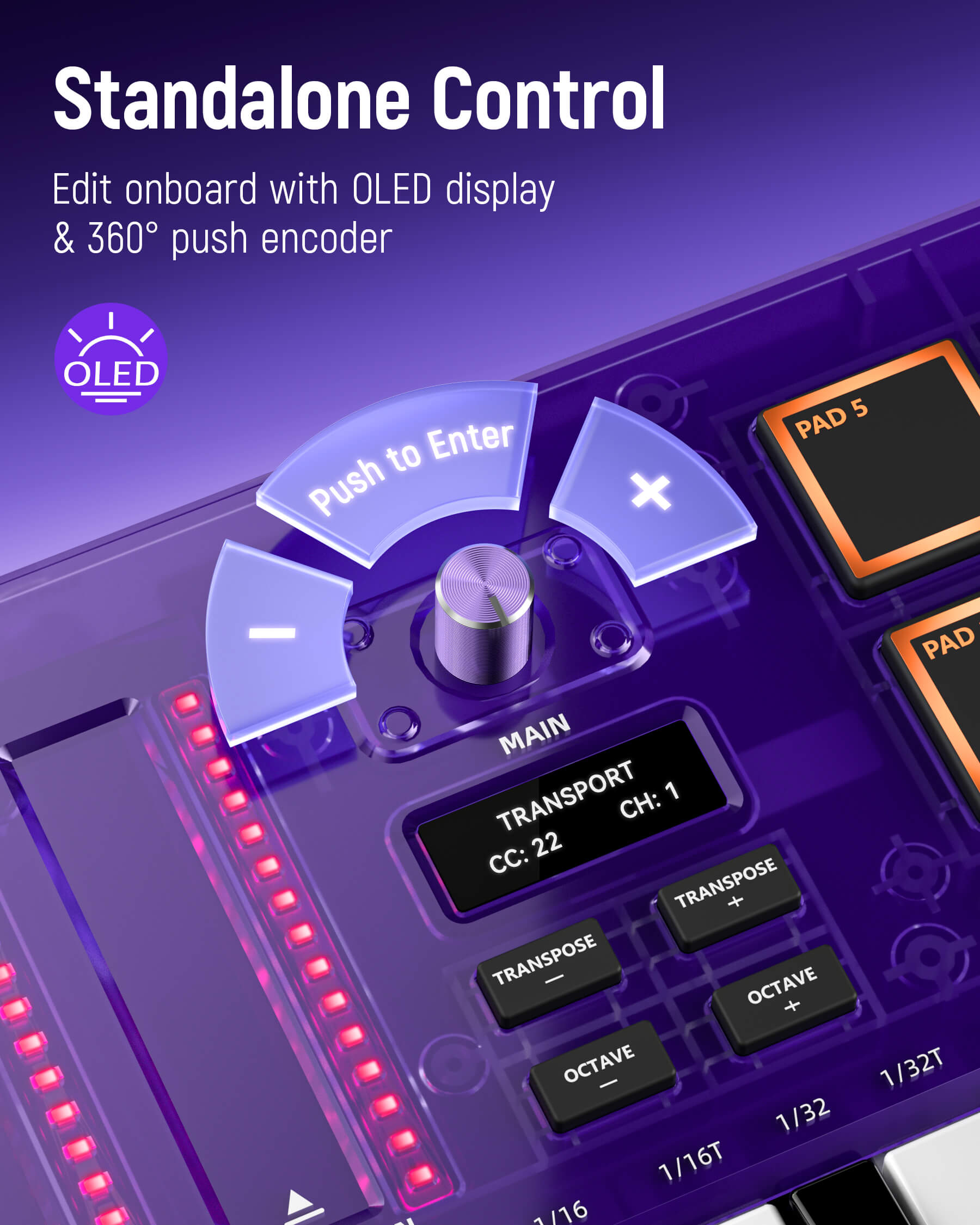 TempoKEY K25 MIDI Keyboard Controller Beat Maker – Synido