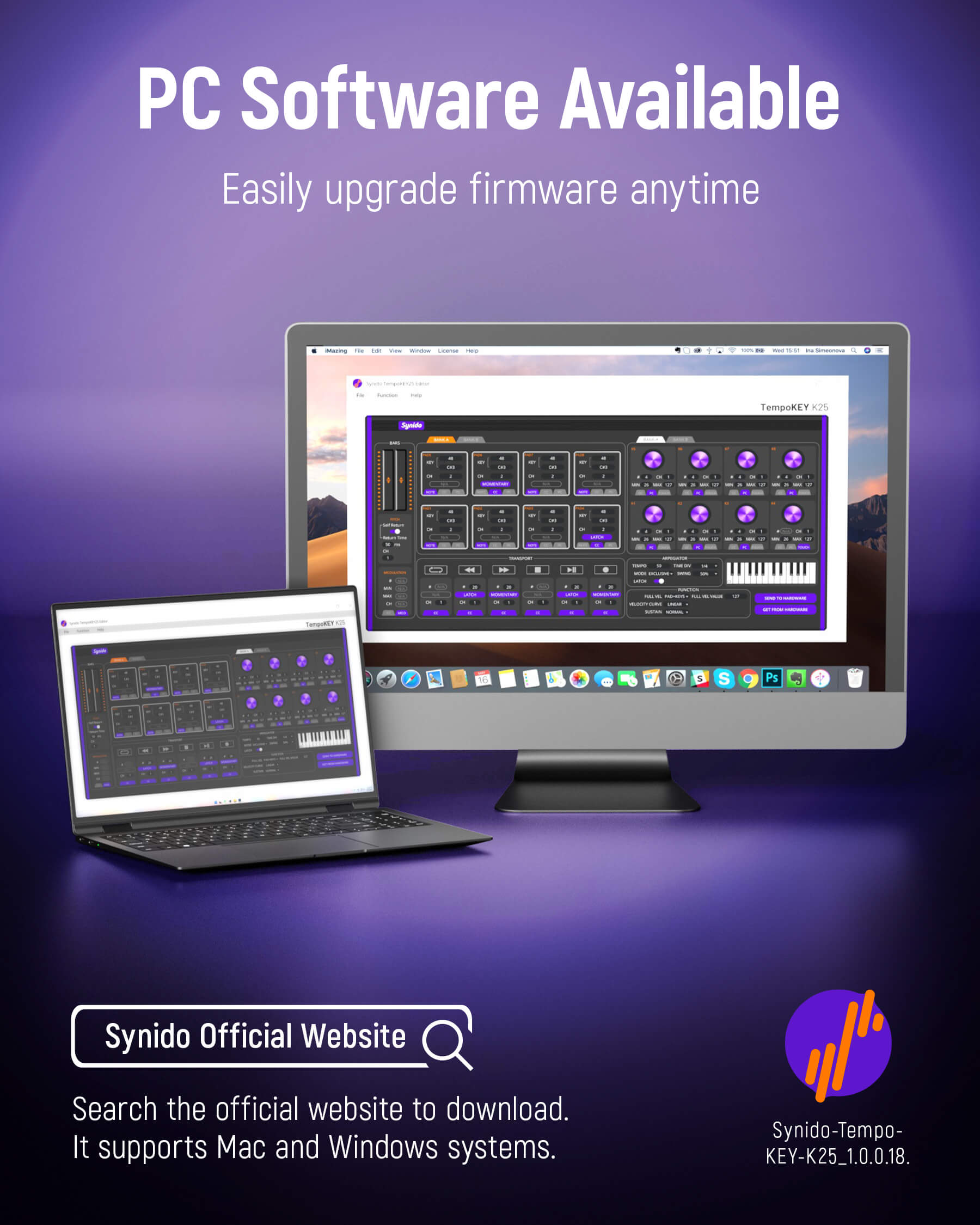 TempoKEY K25 MIDI Keyboard Controller Beat Maker