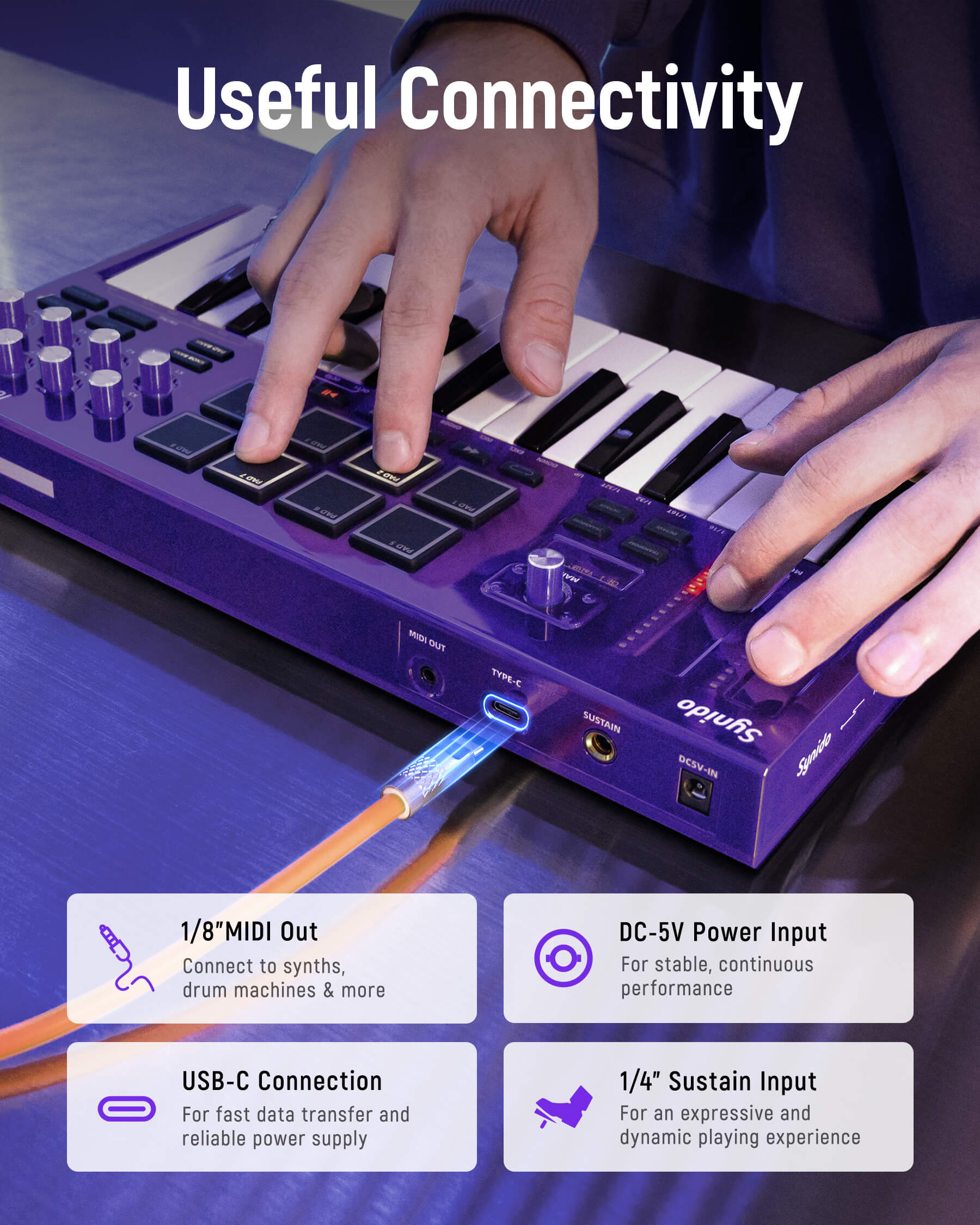 TempoKEY K25 MIDI Keyboard Controller Beat Maker