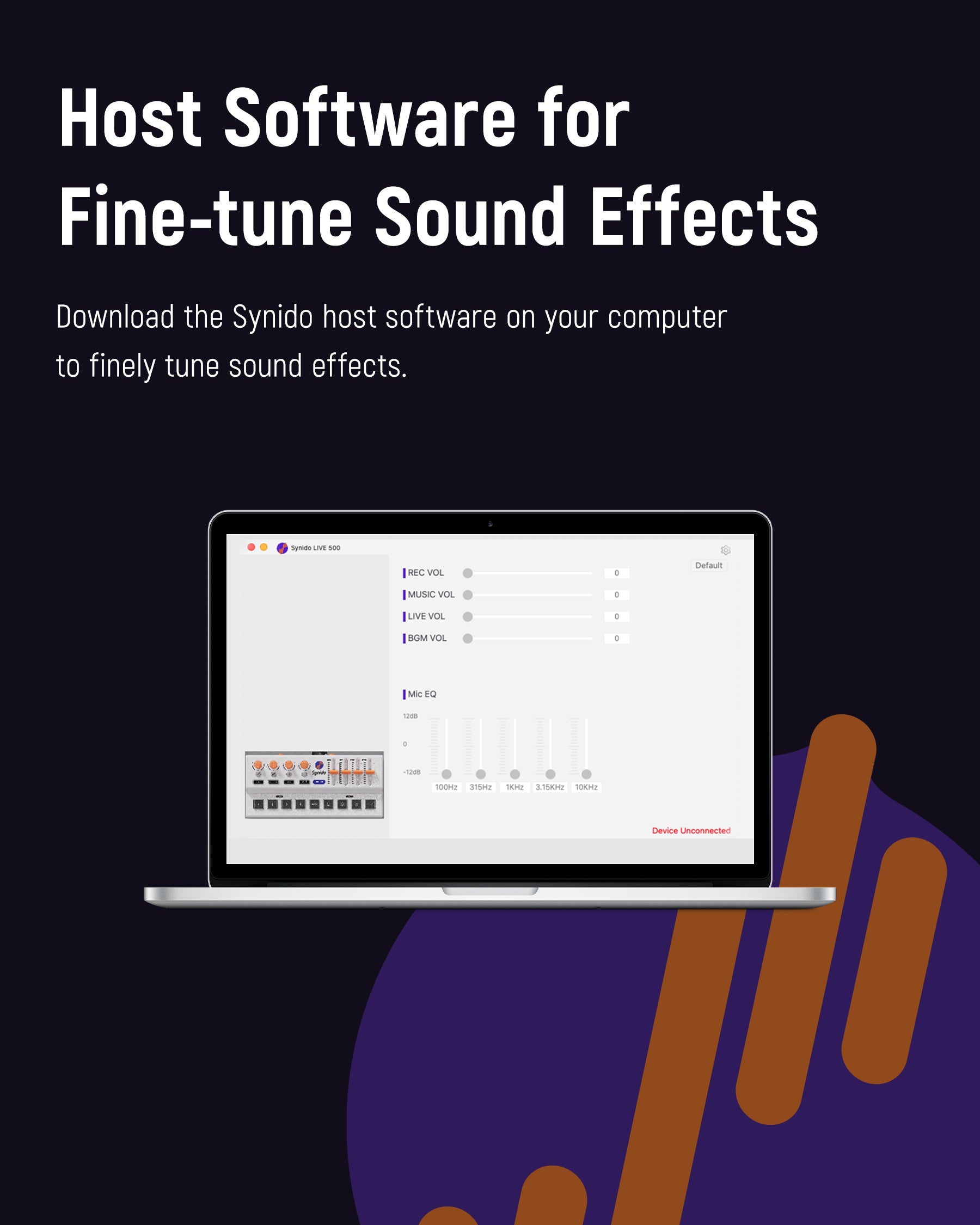 Synido Live 500 MK2 Audio Interface Bundle Sound Card