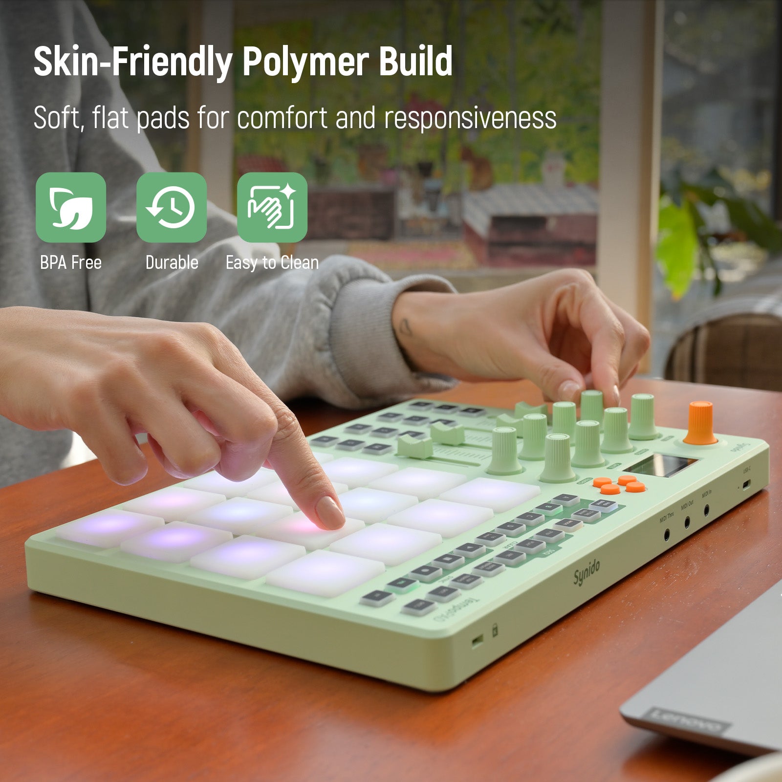 Synido TempoPAD C16 MIDI Controller Beat MakerMIDI Pad DJ Equipment 16Pads