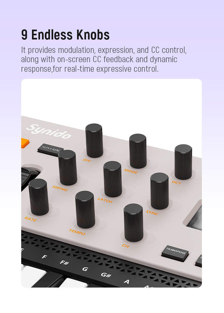 Synido TempoKEY W25 Play MIDI Keyboard Controller
