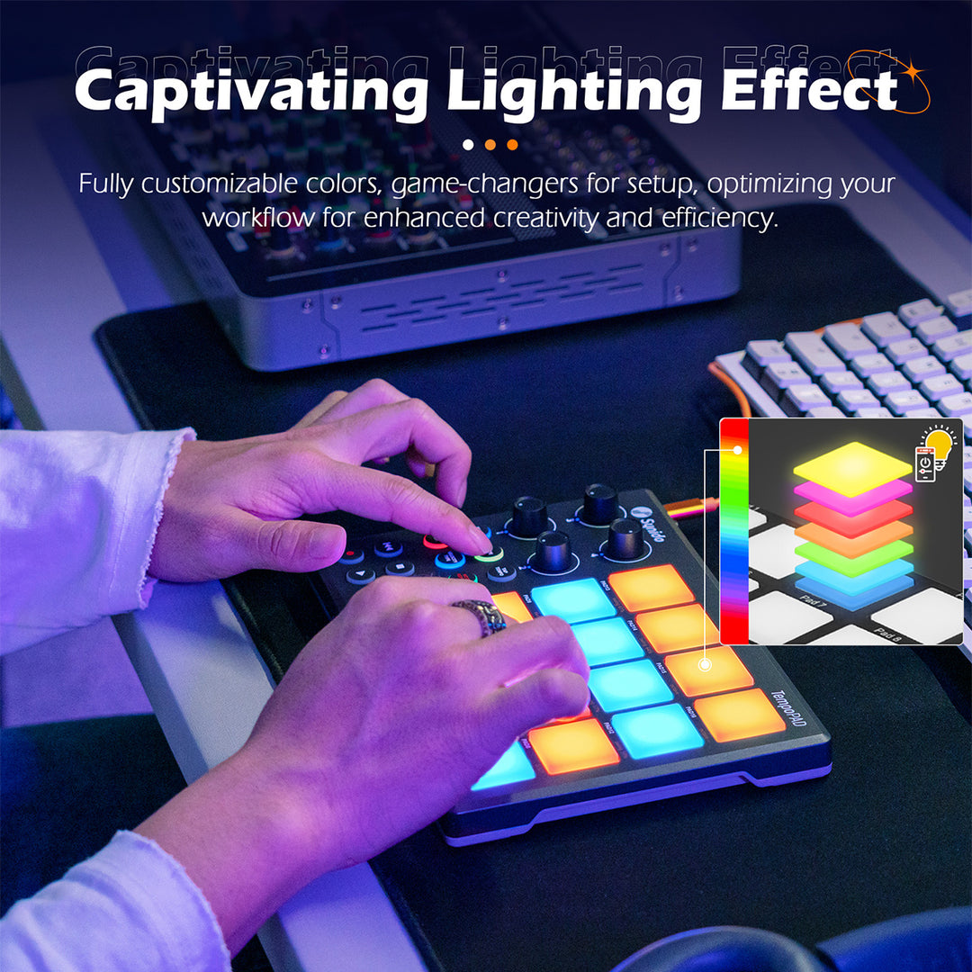 Beat Controller Synido TempoPAD P16 Beat Maker Machine MIDI Controller